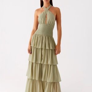 NWT Peppermayo Salma Maxi Dress - Sage
